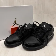 美品 NIKE ナイキ AIR JORDAN エアジョーダン 1 LOW SE BLACK 黒 24cm