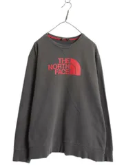 【お得なクーポン配布中!】 ノースフェイス プリント スウェット メンズ XL / 古着 The North Face 裏起毛 アウトドア 大きいサイズ トレーナー 薄手 前V クルーネック