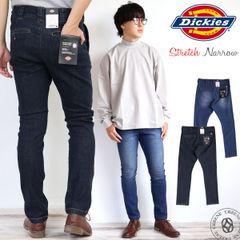 Dickies ディッキーズ スリムパンツ ワークパンツ ストレッチデニム テーパード ナローパンツ ( WD5882N ) スリムフィット ジーンズ デニム ジーパン ユーズド ワンウォッシュ メンズ カジュアル 細身 MENS スキニー