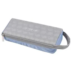 クツワ HI! MY ZOO エルガバペンケース L字トレー型 小物・メイク入れ モノトーン(グレー) HZ037B （1点）