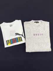 E NY24080804 RUSTY ポケット付スウェット＆PUMA Tシャツセット