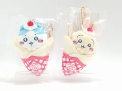 【未開封】 ちいかわクレープくじ C賞 クレープになっちゃった!!マスコット うさぎ＆ハチワレ 2点セット [5FF0046-034]