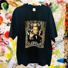 華麗なるギャッツビー Tシャツ 半袖 春 夏 メンズ 個性的 ディカプリオ 華麗なるギャツビー Tシャツ 90s 映画T ヴィンテージ レオナルドディカプリオ F・スコット・フィッツジェラルド フォトT グラフィックT レトロ 名作 限定 レア クラシック映画
