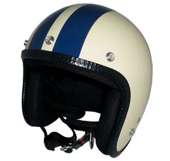 新品！ ZK-300 スモールジェット 内装着脱式で外して洗える【アイボリー/ネイビー】SG公認 PSC認可 公道走行可 全排気量対応 社外シールド装着可能！フリーサイズ(57～60㎝)