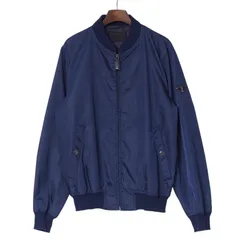■美品■PRADA プラダ ジャケット サイズ46 ブルゾン ボンバージャケット MA-1 トライアングルロゴ ナイロン ブランド古着【中古】20241121/RA1939