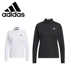 Great deal! Adidas Golf women's long-sleeved polo shirt (JWK14) - regular fit, simple, durable.