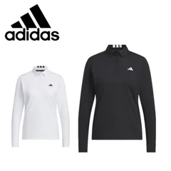 お買得 アディダス ゴルフ adidas GOLF レディース ゴルフウェア 長袖ポロシャツ jwk14 トップス レギュラーフィット シンプル 耐久性