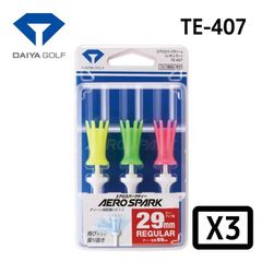 【3パックセット】ダイヤゴルフ エアロスパークティーレギュラー3本入 TE-407