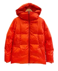 ピレネックス Pyrenex MARGAUX Down Jacket マルゴー ジップアップダウンジャケット ダウンコート  朱色系 ビビッドカラー フード付き HWM001 ジャケット サイズ36 101LT-152のサムネイル