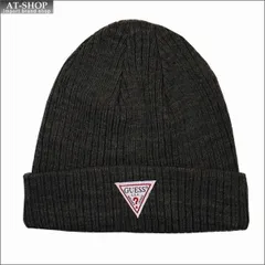 GUESS ゲス 帽子 ニットキャップ ニット帽　ダ－クグレー