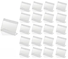 新品 siawadeky アクリルスタンド POPスタンド 30枚セット ポップスタンド L型 サインスタンド 名刺サイズ ネームカード 卓上立て 値札 pop 広告 メニュー展示 9*6cm