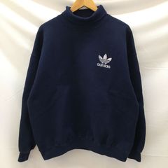 adidas　アディダス　USA製　スウェットトレーナー　ハイネック　80s　万国旗タグ　刺繍ロゴ　/m 241126 01083 hi◇128