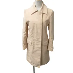 ヘルムートラング HELMUT LANG アーカイブ 本人期 00s ステンカラーコート ジャケット ロング ピンク系 40 約Mサイズ 0116 IBO46のサムネイル