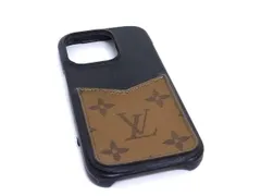 LOUIS VUITTON 未使用近 iPhone14pro モノグラムマカサー LOUIS VUITTON iPhone 14 Pro モノグラム LVロゴ レザー