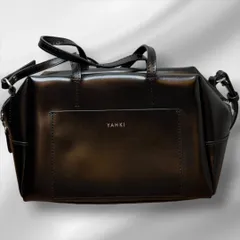 【良品】ヤーキ YAHKI レザー ミニショルダーバッグ ブラック ハンドバッグ 2WAY仕様 レディース 上品 シンプル