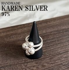 シルバーリング カレンシルバー カレン族 ハンドメイド エスニック #119