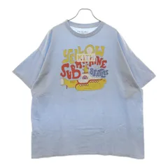 KITH (キス) THE BEATLES Yellow Sub Marine ビートルズ イエローサブマリン ボックスロゴプリント 半袖Tシャツ ライトブルー