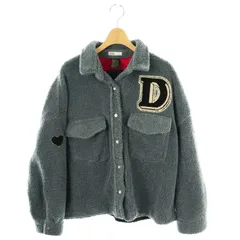 ダブルスタンダードクロージング ダブスタ DOUBLE STANDARD CLOTHING PEGGY バックロゴボアジャケット ブルゾン F ブルーグレー /DF ■OSのサムネイル