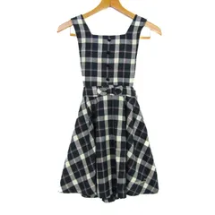 メゾピアノ ワンピース ノースリーブ ブランド トップス キッズ 女の子用 M(150)サイズ ネイビー Mezzo Piano 【中古】