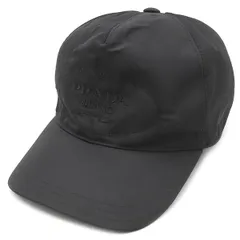 【美品】プラダPRADA ナイロンキャップ　ユニセックス　黒　Lサイズ 美品】プラダPRADA ナイロンキャップ ユニセックス 黒 Lサイズ