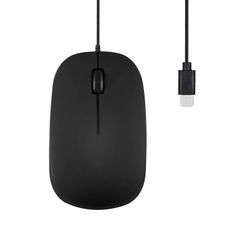 Type-C 有線 光学式 USB マウス ３ボタン PERIMICE-21C 1DPI ブラック ぺリックス 無料品Type-c