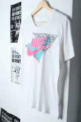 （ M ） Nike(ナイキ） 半袖 Tシャツ ビックスウォッシュ 白 オールドスクール- 13BB9