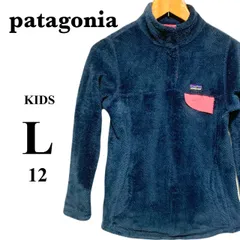 【古着】patagonia パタゴニア リツールスナップT 　フリース　ネイビー　キッズM　12