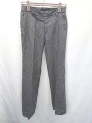 ◇ Θ UNITED ARROWS ユナイテッドアローズ ストライプ スラックス パンツ サイズM ダークグレー レディース E  【1409250034732】