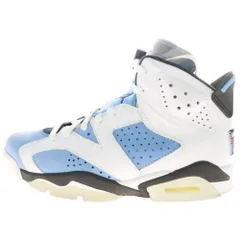 NIKE (ナイキ) AIR JORDAN 6 RETRO UNIVERSITY BLUE エアジョーダン 6 ユニバーシティブルー ハイカットスニーカー ホワイト/ブルー US8/26cm CT8529-410