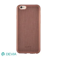 iPhone 8plus 7plus 用 DEVIA 保護性 TPU シンプル 合皮 上品 大人らしい ビジネス 男性向け アイフォン ソフトケース iPhoneケース カバー ワインレッド