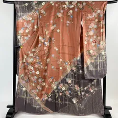 m528＊デザイナー 森英恵 落款 蝶 流水 着物　正絹 成人式 振袖単品 2025年最新】振袖 森英恵の人気アイテム - メルカリ