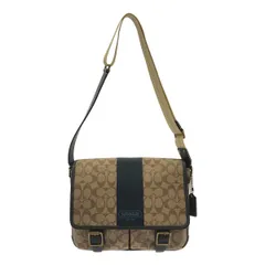 COACH コーチ K1073-F70077 ヘリテージ ストライプ ショルダー バッグ ネイビー シグネチャー メッセンジャー