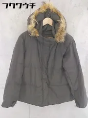 ■ CLE des ZONES クレ デ ゾーン ラクーンファー 長袖 中綿 ジャケット サイズ40 グレー系 レディース  【中古】 【1102090022777】