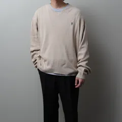 1990's Polo by Ralph Lauren Cotton Knit V-Neck Sweater ラルフローレン　90年代 142055