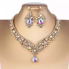 オーロラ　ドレスアップ　ジュエリーセット　gold