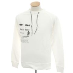 【中古】ゴールデングース GOLDEN GOOSE コットン クルーネック スウェット ホワイト【サイズXS】【メンズ】