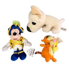ミッキーマウス（海賊衣装）ぬいぐるみ3点セット　ティガー　THE DOG
