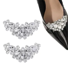 [YANHUILAY] シューズクリップ【1ペア】 靴のクリップ キラキラ シューズ アクセサリー 靴飾り ワンタッチ着脱 簡単取り外し可能 靴 パンプス 装飾品 飾り 結婚式 卒業式 卒園式 パーティー 入学式 1