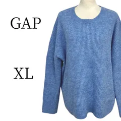 ★美品 GAP ギャップ ブルー 長袖 ニット・セーター XL(LL)