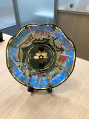 【EL6】EXPO70　1970年　大阪万博　記念　飾り皿　箱有　MK10520　当時物