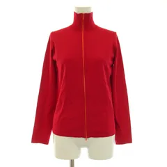 ヴィヴィアンタム VIVIENNE TAM トラックジャケット ニット ジップアップ ハイネック ショート丈 0 XS 赤 レッド /BB ■GY30のサムネイル
