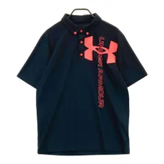 サイズ：XL UNDER ARMOUR アンダーアーマー  半袖ポロシャツ ボタンダウン  ブラック系 [240101379117]# ゴルフウェア メンズ ストスト