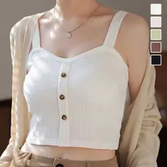 カップ付き キャミソール レディース5色