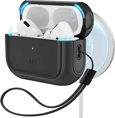 【在庫処分】ESR AirPods Pro2 ケース AirPods Pro 第2世代/第1世代 (2023/2022/2019)共通 HaloLock搭載 MagSafe 対応(USB-C/Lightningケーブル対応) 耐衝撃 ハイブリッド落下保