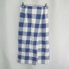 ◇ Θ ROPE PICNIC ロペピクニック 膝丈 タイト スカート サイズ36 ブルー系 レディース E  【1409100056693】