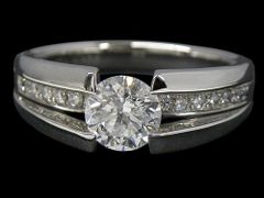 Platinum Diamond Ring, D1.036ct, H I-1, Very Good, Size 13, PT900, Ring, Jewelry, with Appraisal Certificate [Used]