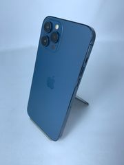 【中古・フレームキズ有・バッテリー劣化】iPhone 12 ProMax 128GB パシフィックブルー simロック解除済