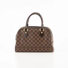 【美品】Louis Vuitton ルイヴィトン ダミエ ドゥオモ カデナ付き ルイヴィトン ダミエ ドゥオモ ブラウン N60008 レディース 本革