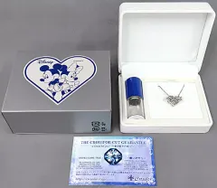 【中古】銀製品・指輪・アクセサリー(キャラクター) ミッキーマウス＆ミニーマウス ダンシングストーンネックレス Heart Kiss Silver 「ディズニー」