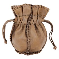 中古】HERMES エルメス ジュエリーケース レザー ブラウン 巾着 小物  